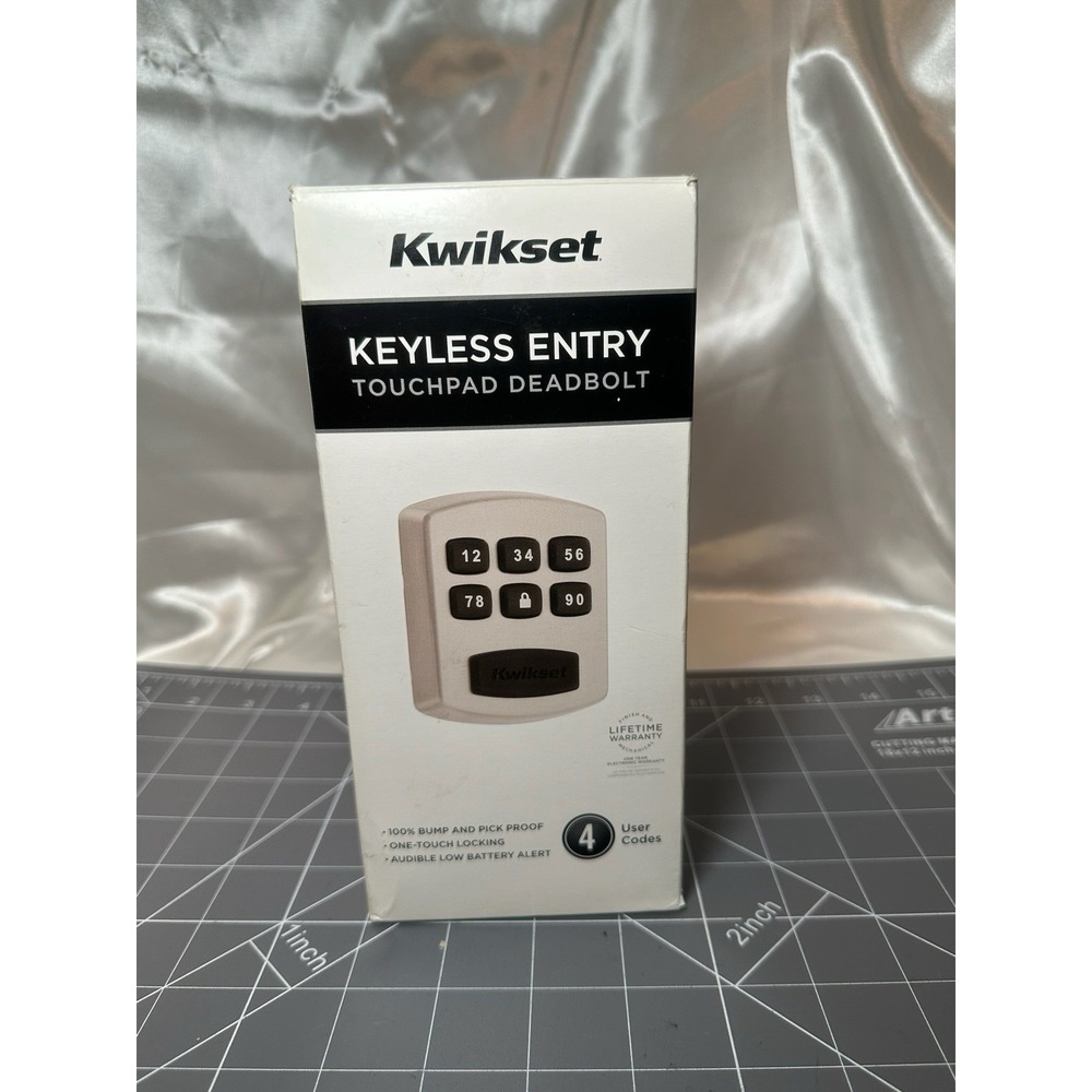 Kwikset Satin/Brushed Nickel 905 Keyless Entry Electronic Touchpad Deadbolt NEW